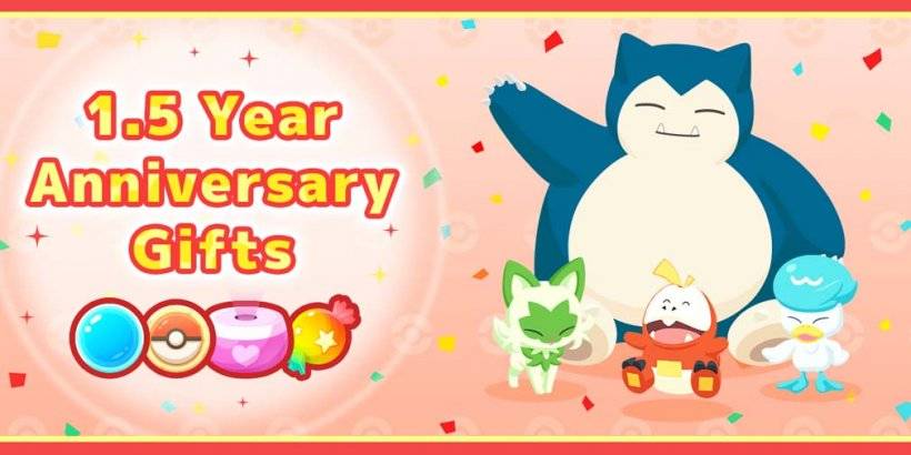 Pokemon Sleep: ¡Regalos de 1,5 años de aniversario!