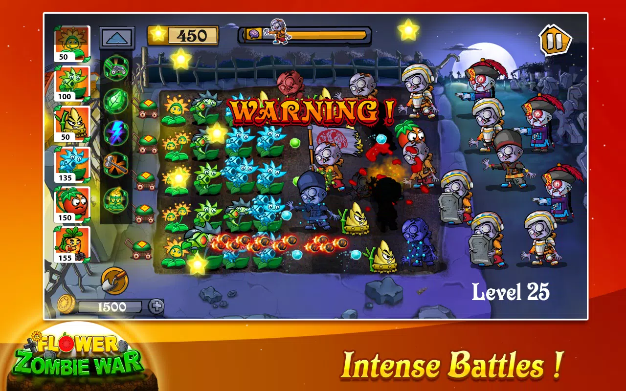Flower Zombie War ภาพหน้าจอ 2