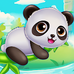 Panda caretaker pet salon game