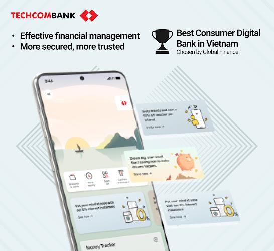 Techcombank Mobile ภาพหน้าจอ 0