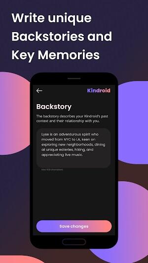 Kindroid: AI Captura de tela 1