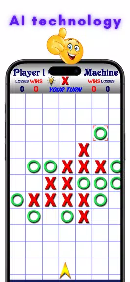TicTacToe AI - 5 in a Row Capture d'écran 0