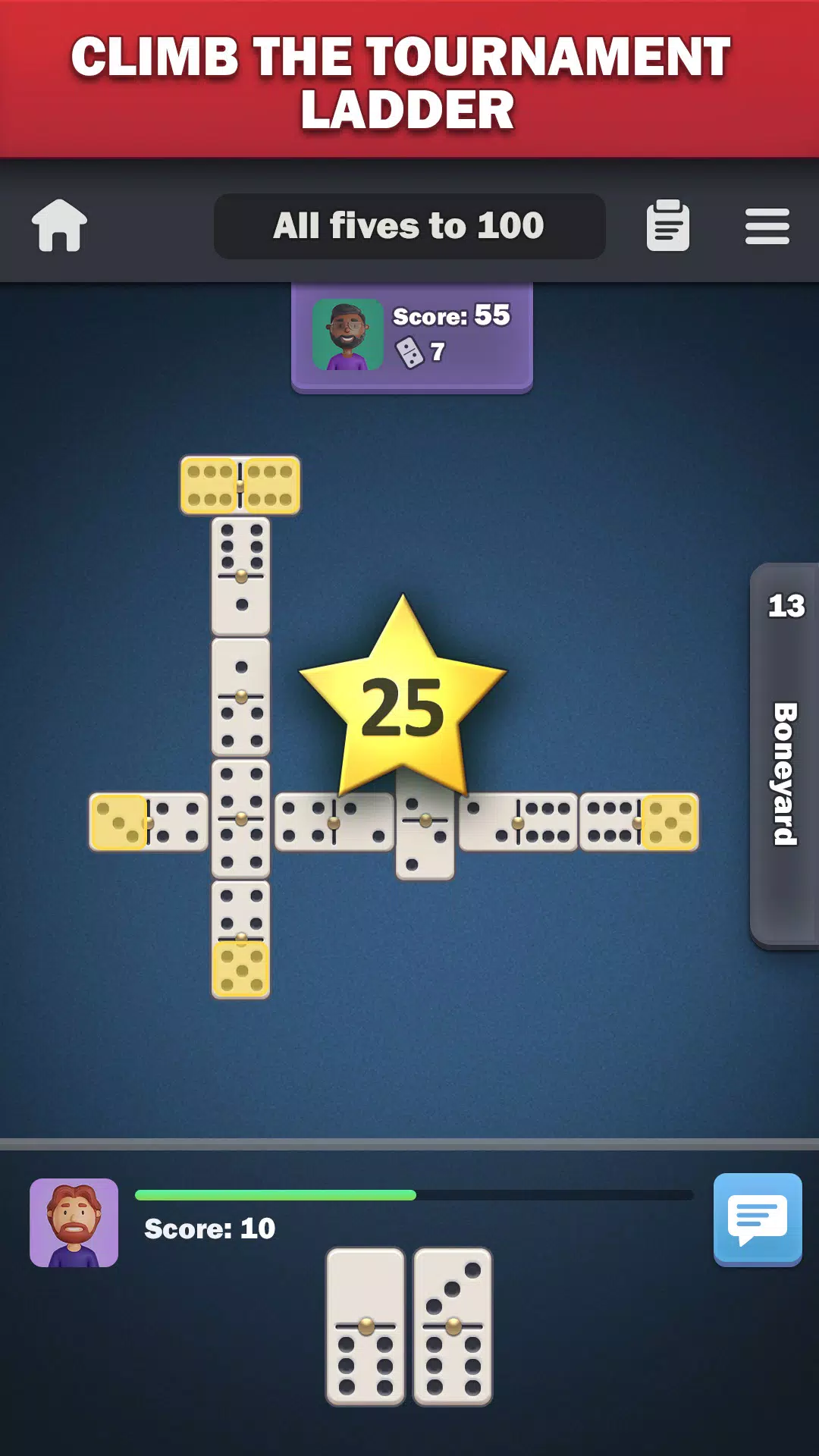 Schermata Dominoes online - play Domino! 2