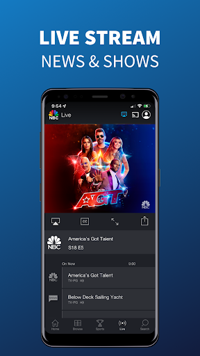 The NBC App - TV y Episodios Captura de pantalla 0