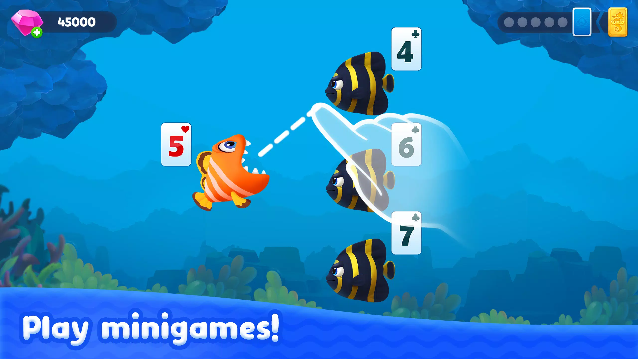 Fishdom Solitaire ဖန်သားပြင်ဓာတ်ပုံ 0