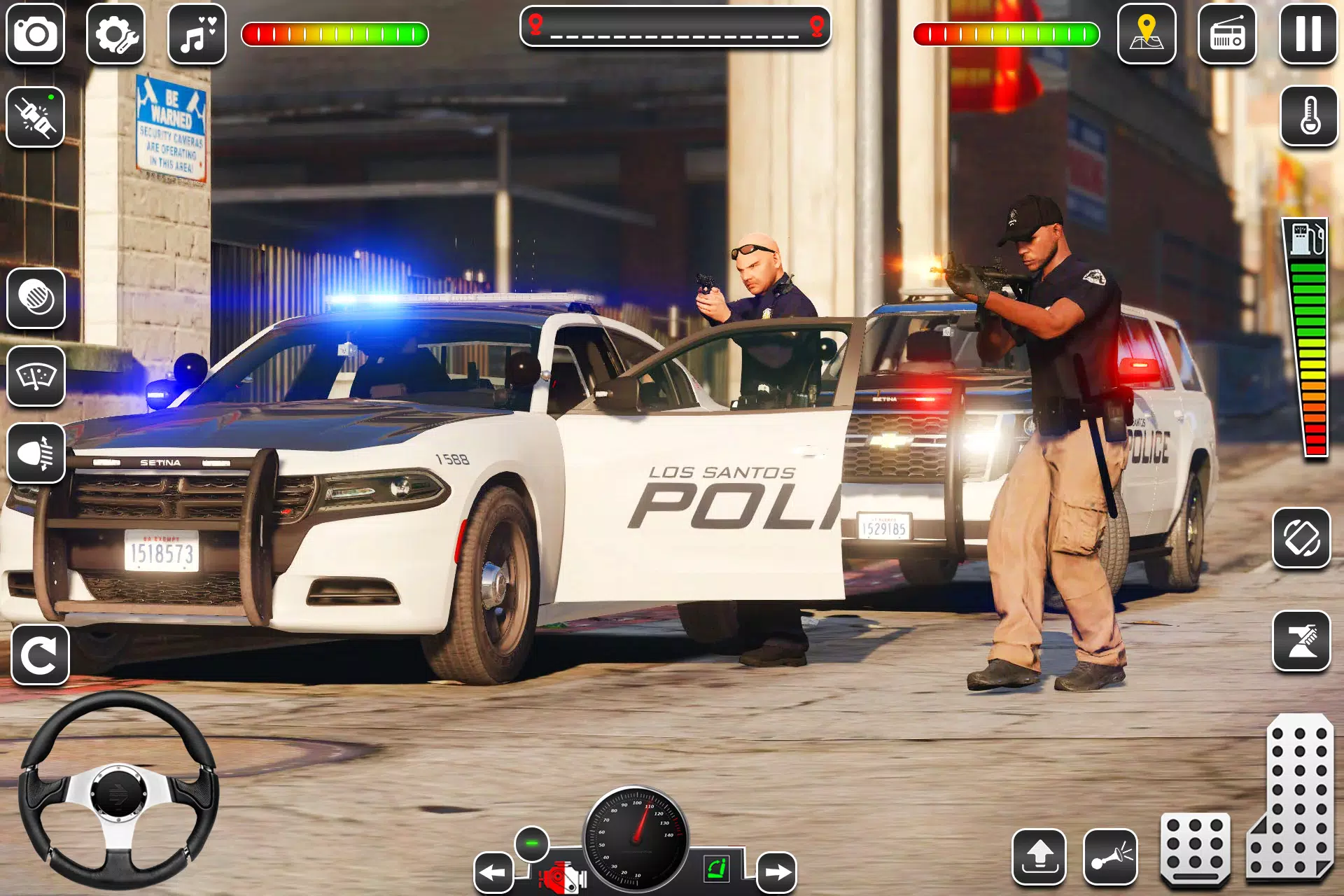 US Police Car Chase Game 3D Ekran Görüntüsü 2