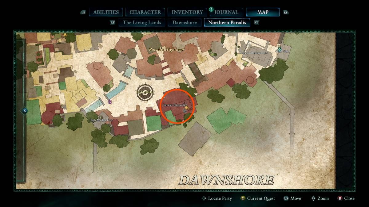 Avowed Treasure Map Location: Woedica's Inheritance