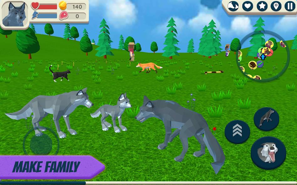 Wolf Simulator: Wild Animals 3 Mod应用截图第2张