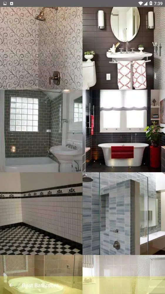 Best Bathroom Tile Designs ide ภาพหน้าจอ 2