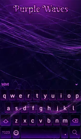 Purple Waves Wallpaper Captura de pantalla 1