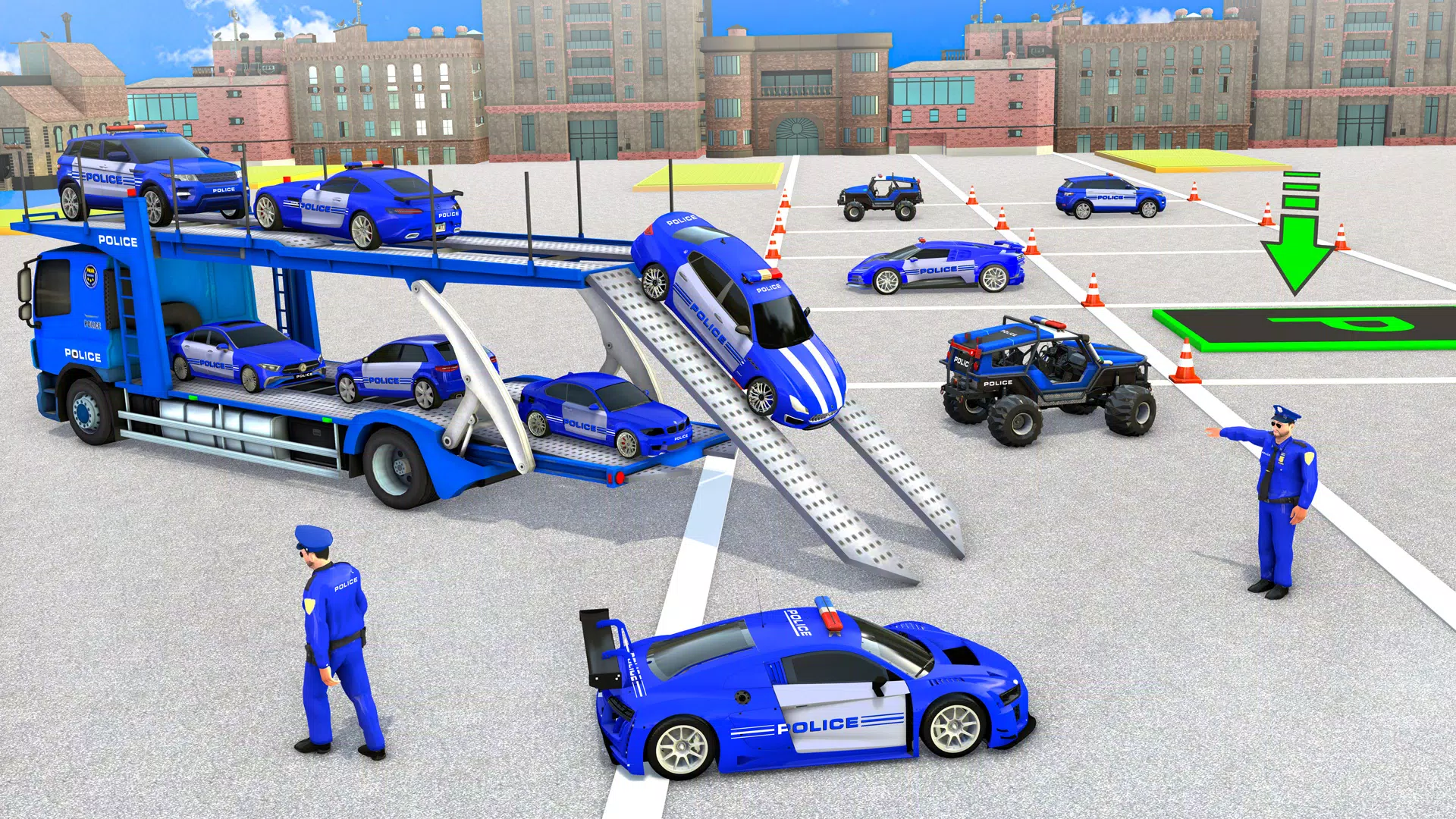 Crazy Car Transport Truck Game ภาพหน้าจอ 0