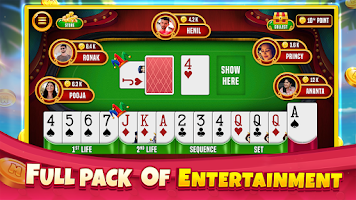 Indian Rummy Offline Card Game Captura de pantalla 1