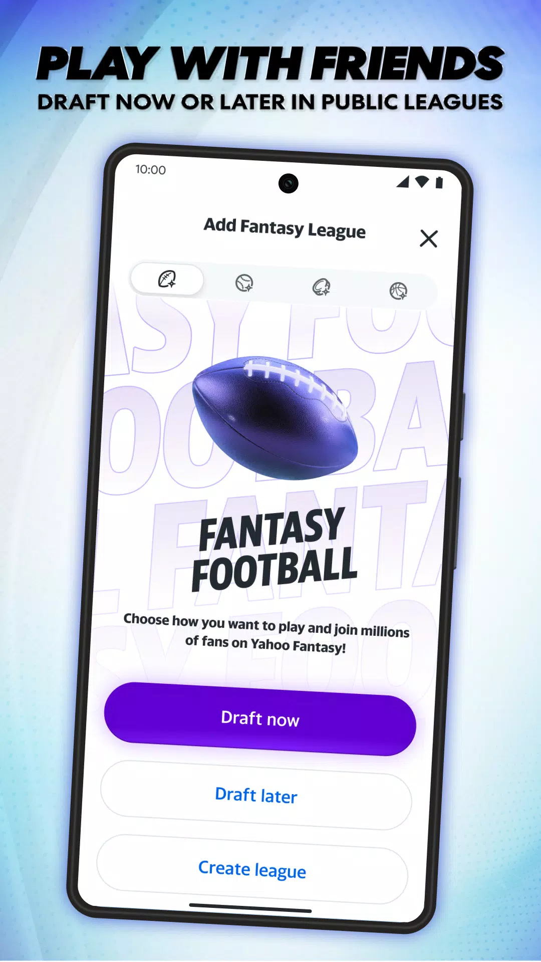 Yahoo Fantasy ဖန်သားပြင်ဓာတ်ပုံ 1