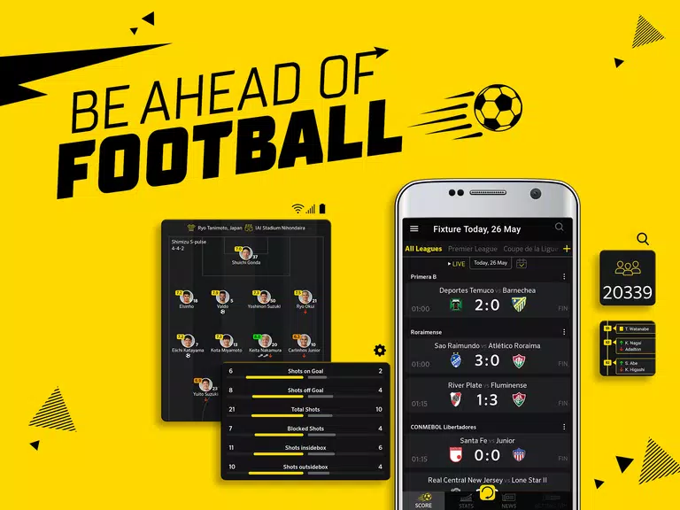 Live Score: football scores スクリーンショット 0