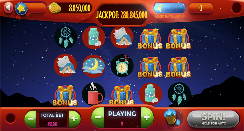 Sleeping - Earn 5 Reels Bonus Money 스크린샷 2