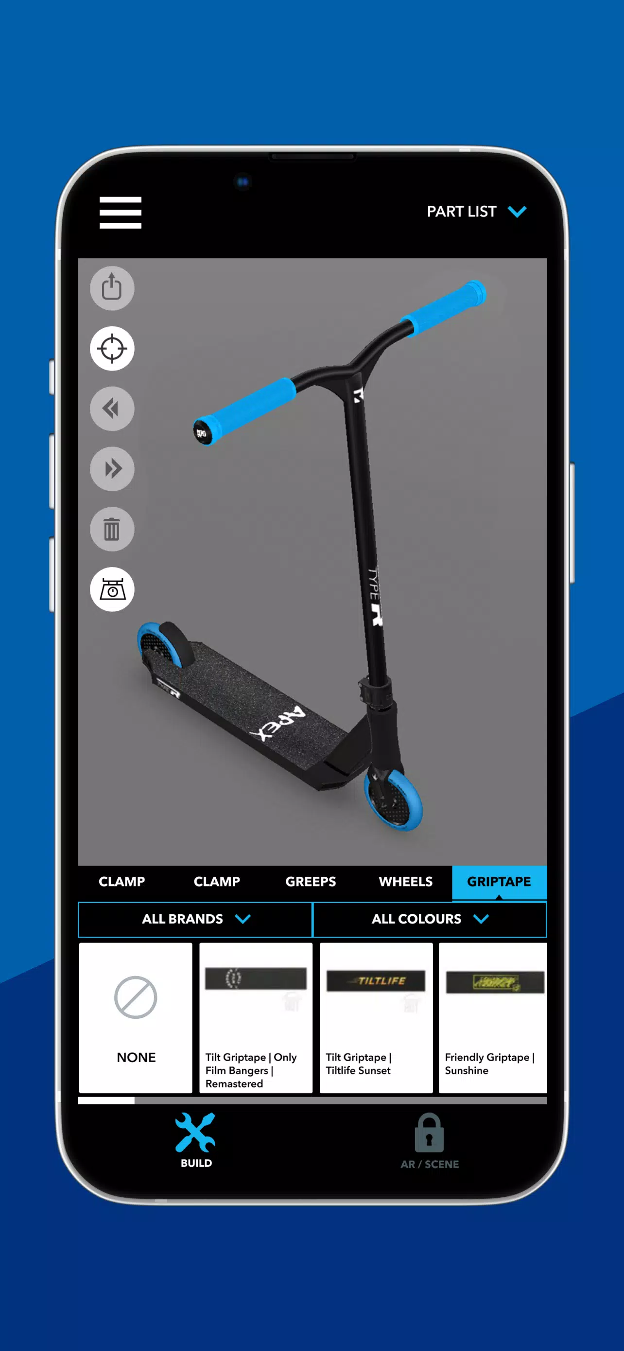 Scooter 3D custom builder スクリーンショット 2