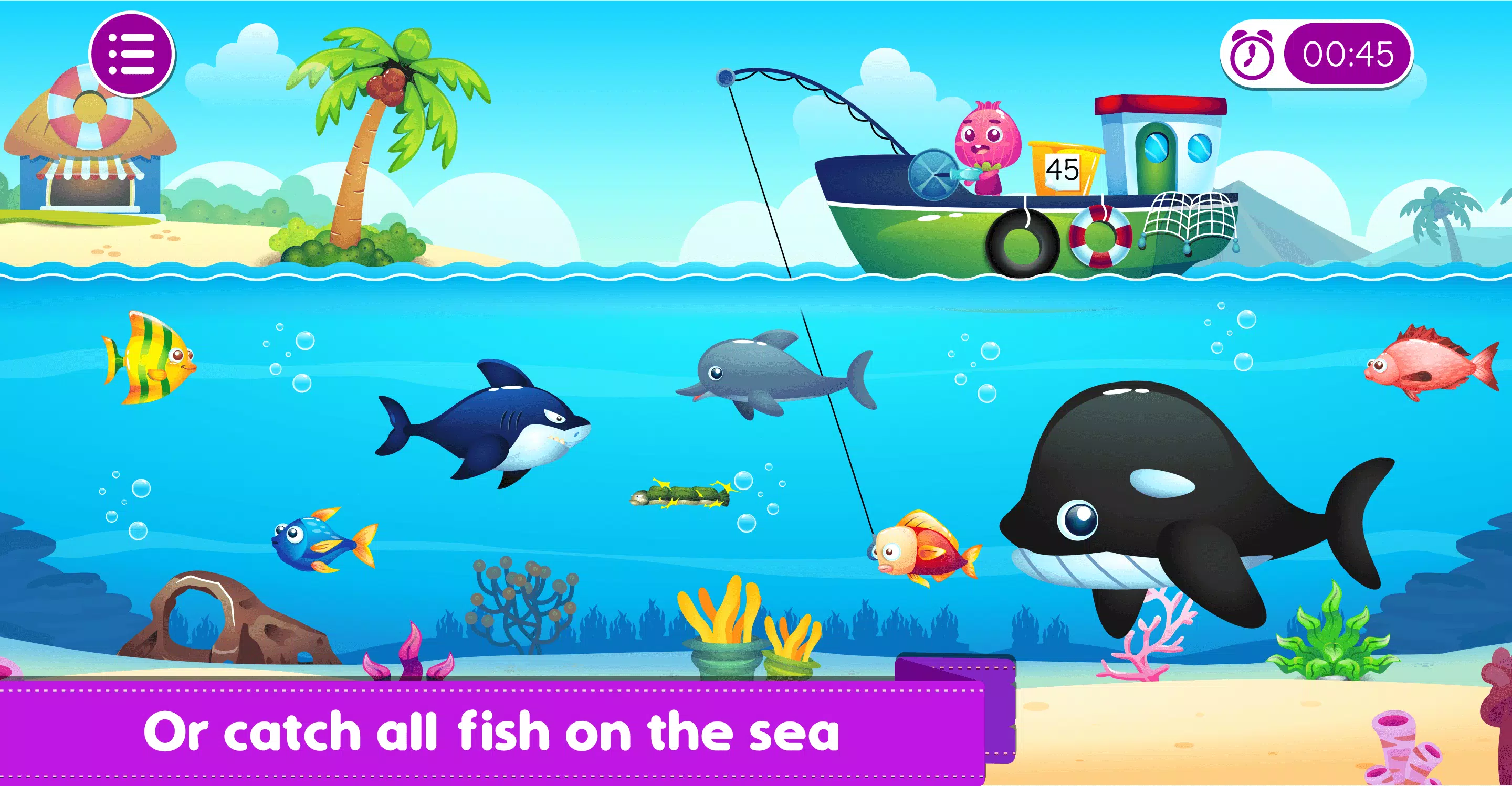 Marbel Fishing - Kids Games 스크린샷 3