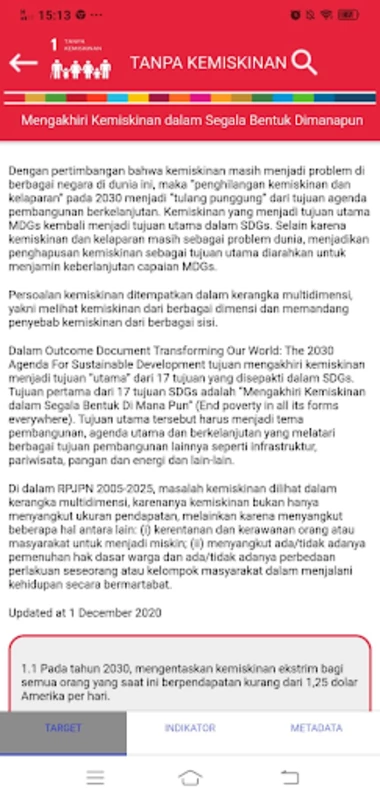 SDG Metadata Indonesia स्क्रीनशॉट 2