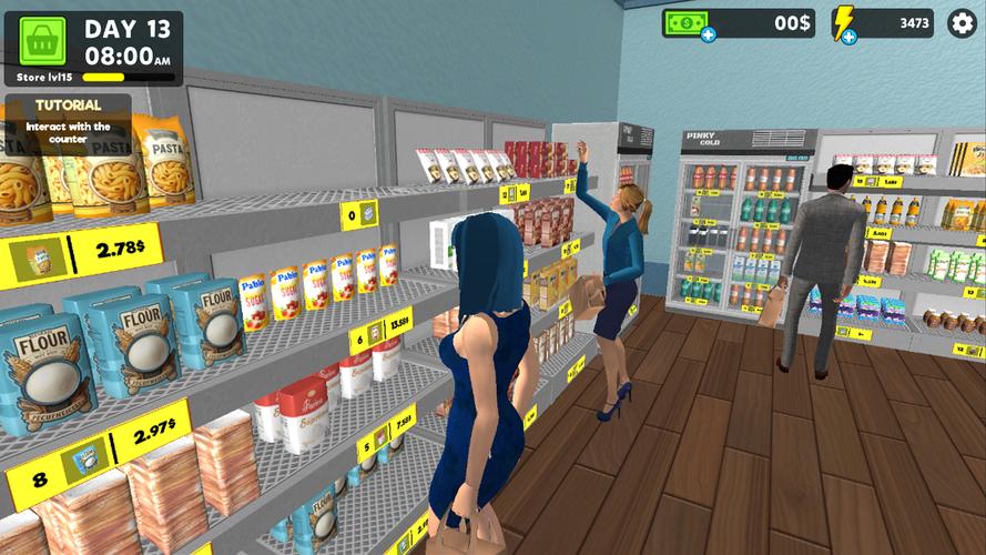 Supermarket Simulator Game 3D Ekran Görüntüsü 2