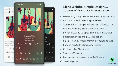 Musicolet Music Player Ảnh chụp màn hình 0