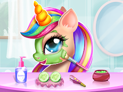 Unicorn Dress up Girls Game Captura de pantalla 2