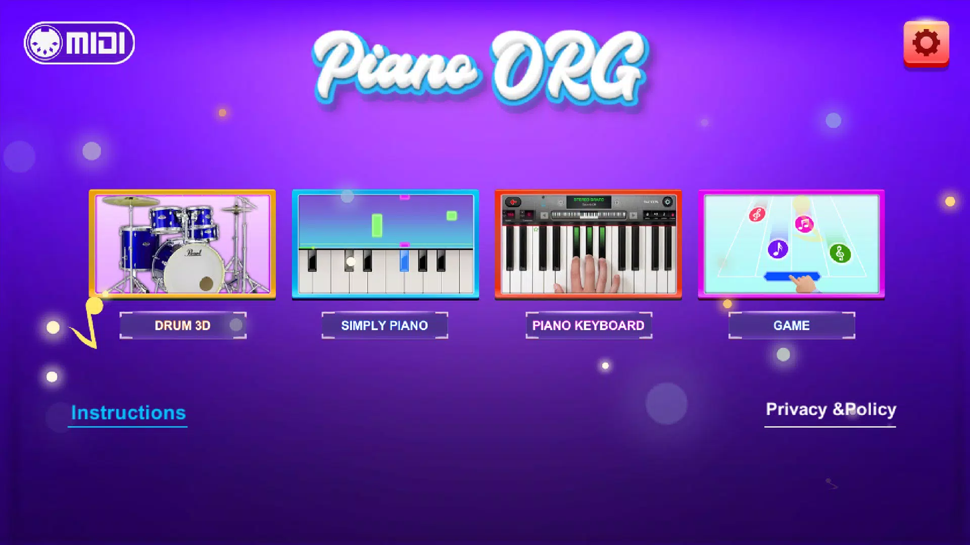 Piano ORG Capture d'écran 3