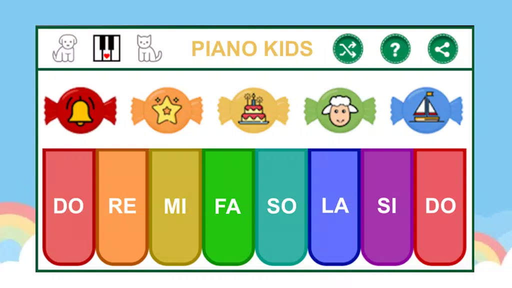 Piano Kids: Animals Music Song ภาพหน้าจอ 0