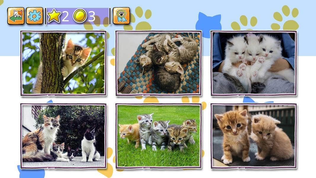 Jigsaw Puzzle Cats Kitten Capture d'écran 3