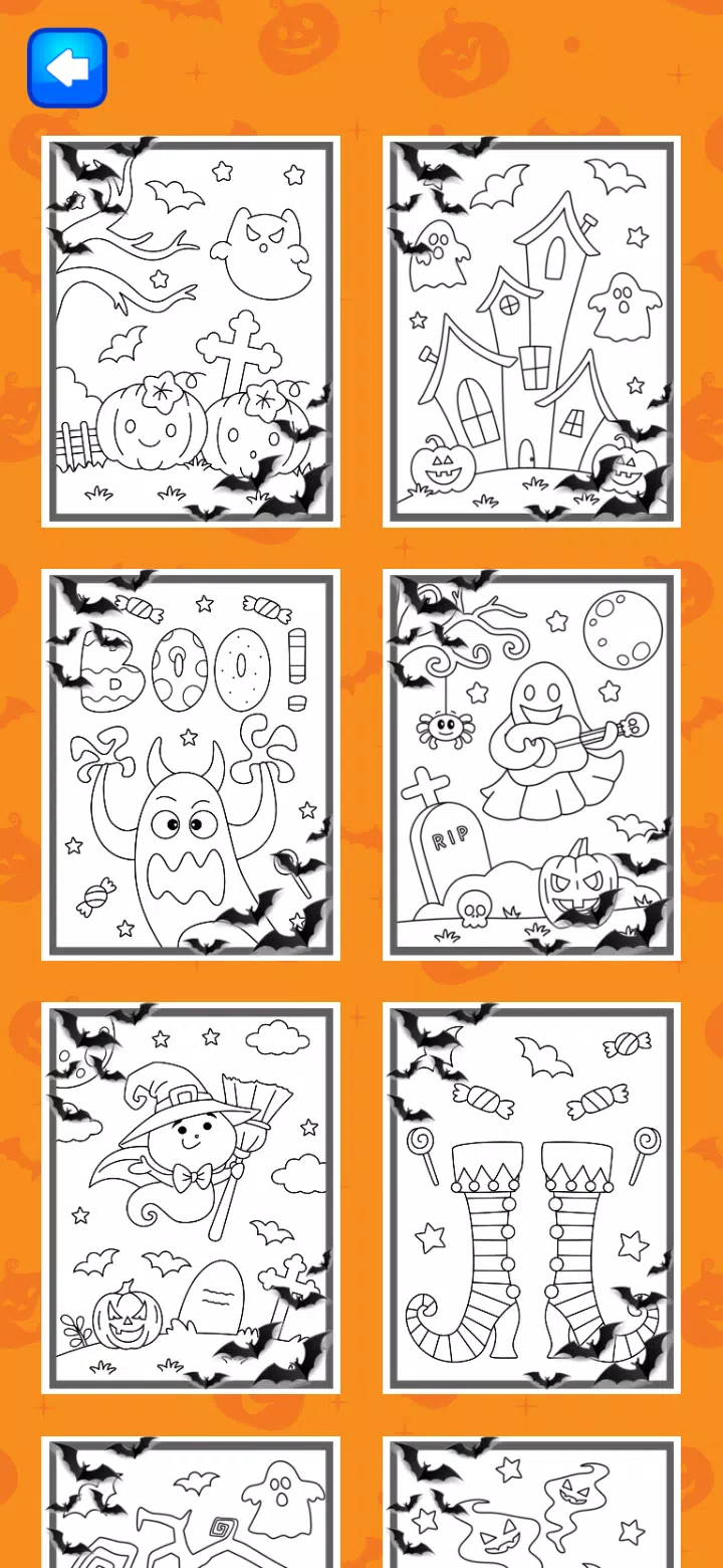 Halloween Coloring Game ဖန်သားပြင်ဓာတ်ပုံ 1