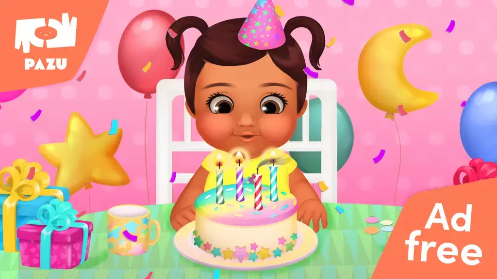 Baby Birthday Maker Game स्क्रीनशॉट 1