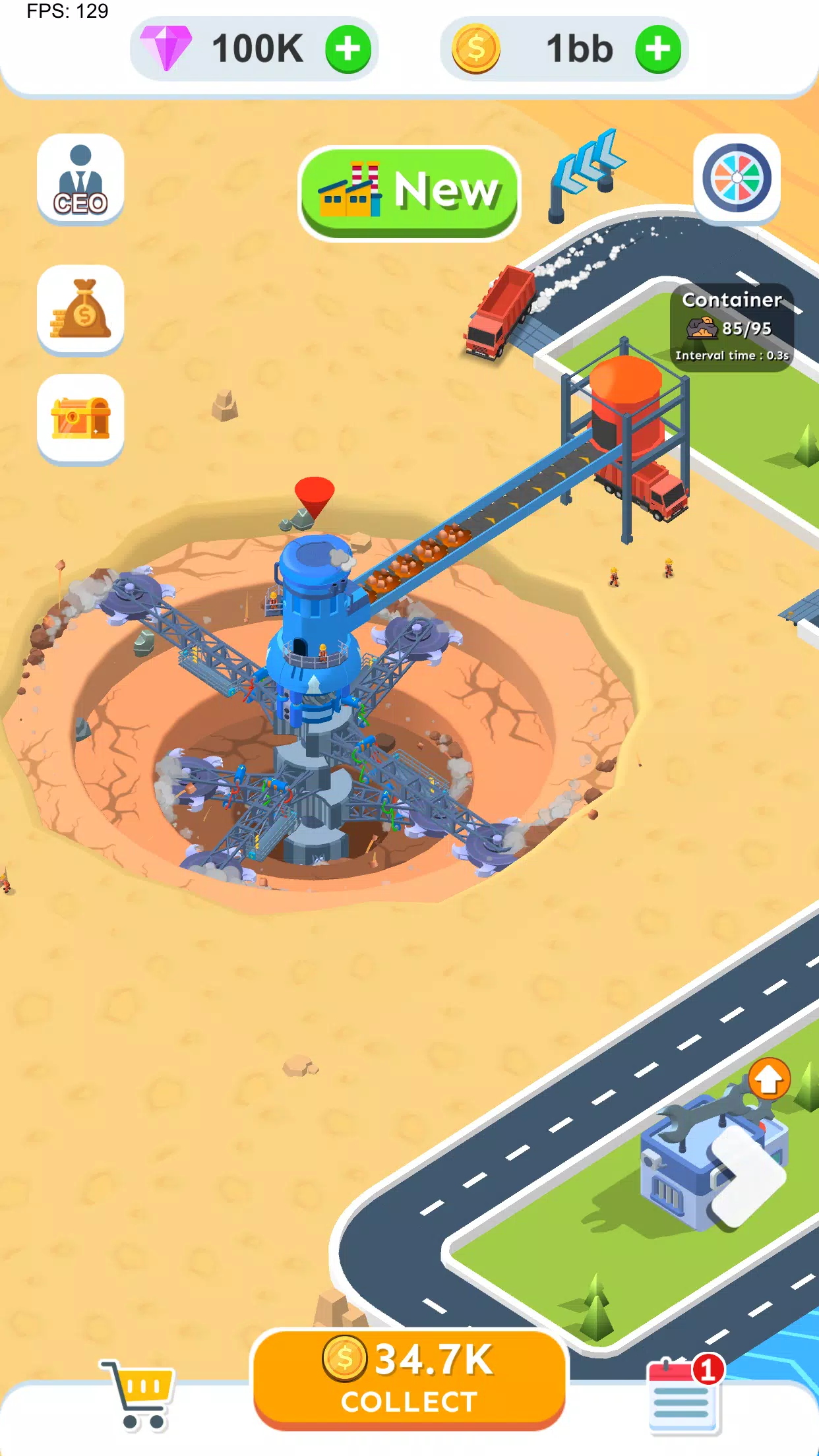 Spiral Excavator Empire Скриншот 2