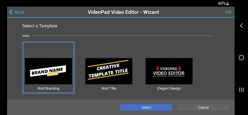 VideoPad Video Editor 스크린샷 1