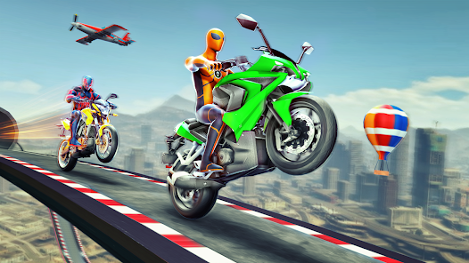 Super Hero Game - Bike Game 3D Ekran Görüntüsü 1