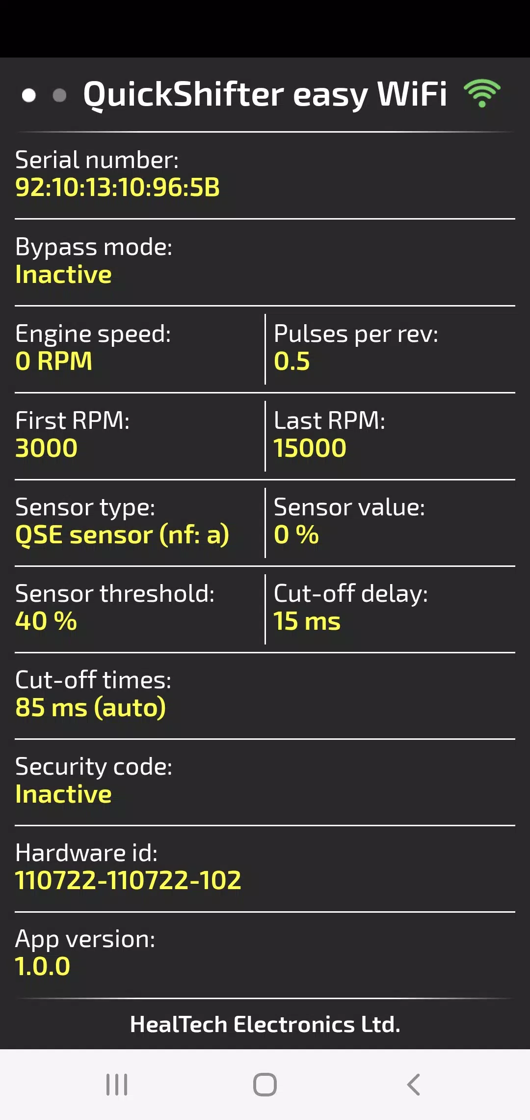 QuickShifter easy (iQSE-W) स्क्रीनशॉट 2