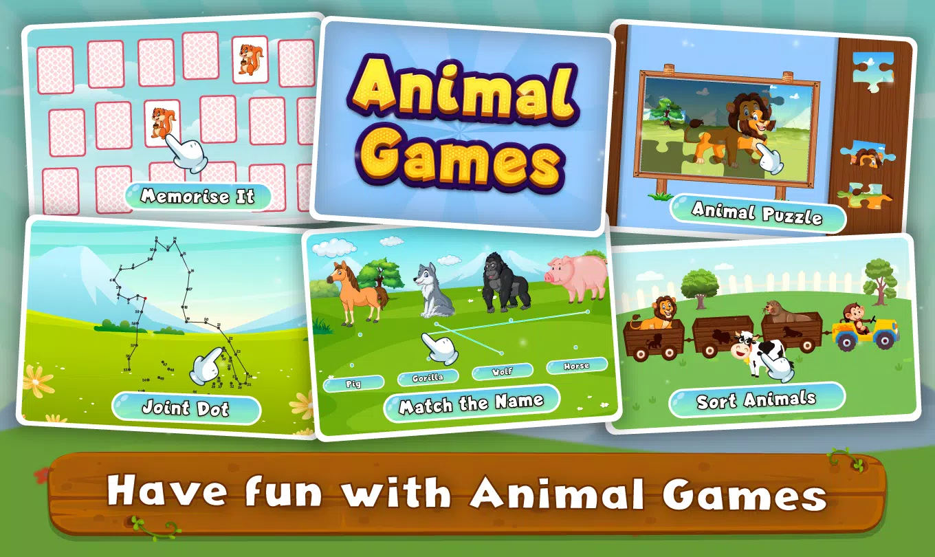 Kids Animal Sounds & Games ภาพหน้าจอ 3