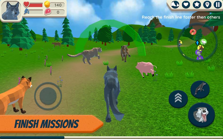 Wolf Simulator: Wild Animals 3 Mod应用截图第1张