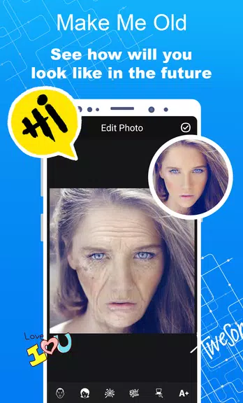 Make Me Old - Aged Face Maker ဖန်သားပြင်ဓာတ်ပုံ 0