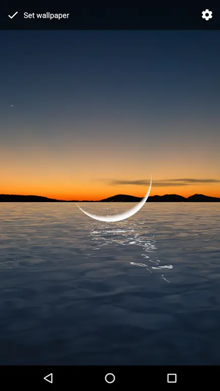 Moon Over Water Live Wallpaper 스크린샷 2