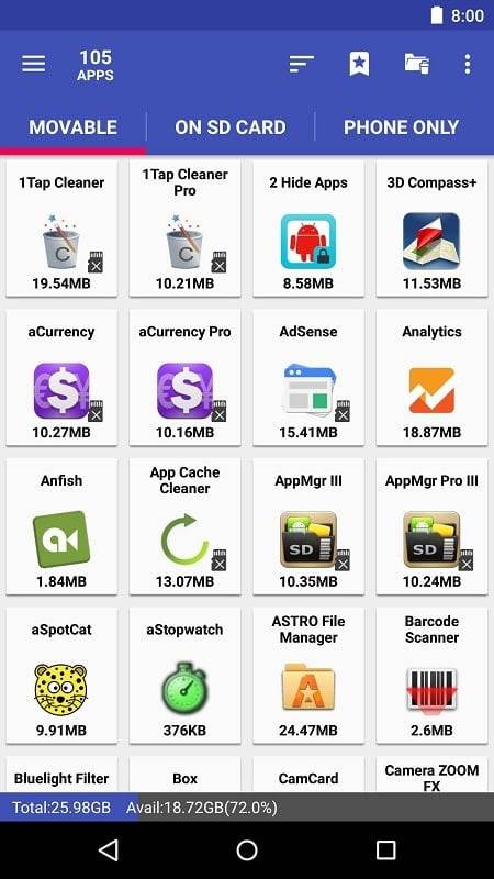 AppMgr Pro III ဖန်သားပြင်ဓာတ်ပုံ 0