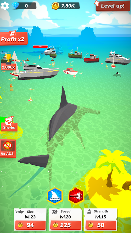 Idle Shark World - Tycoon Game Screenshot 2