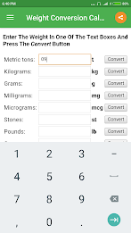 Weight Converter Capture d'écran 0