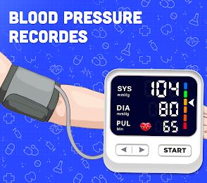 Blood Pressure Monitor BP Info Captura de tela 0