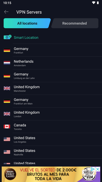 VPN Proxy Master ภาพหน้าจอ 1