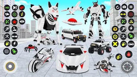 Fox Robot Transform Bike Game Скриншот 1