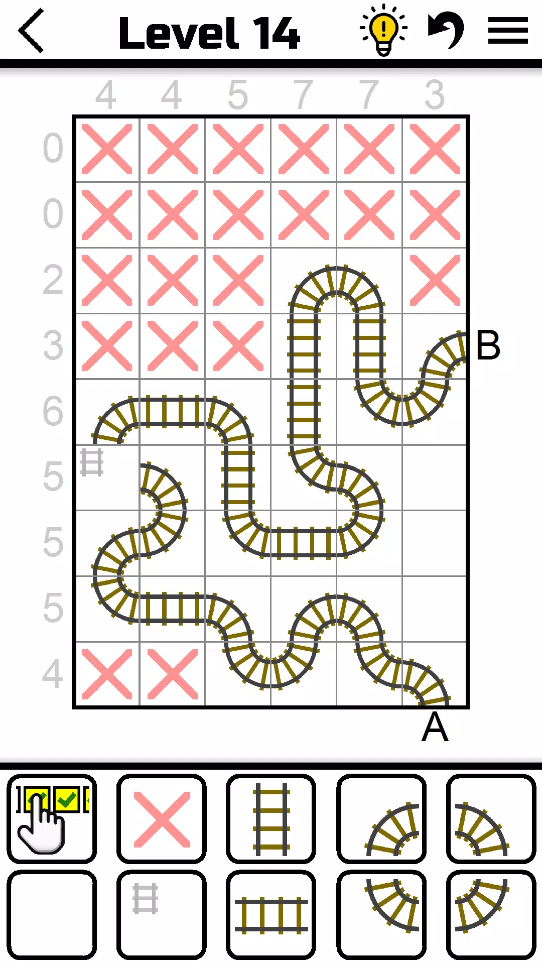 Train Tracks Puzzle Schermafbeelding 1