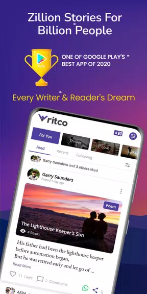 Writco – Read, Write, Publish Tangkapan skrin 0