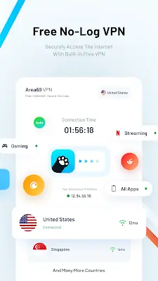 Pawxy - Fast VPN & Web Browser Tangkapan skrin 1