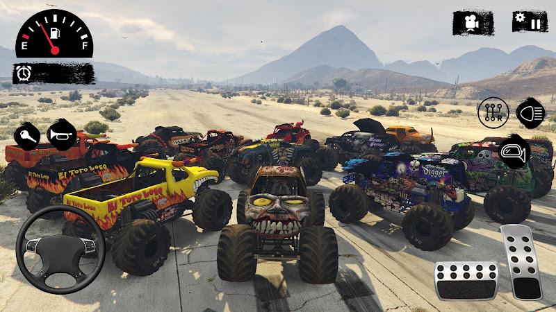 Hillock Monster Truck Driving Captura de tela 2