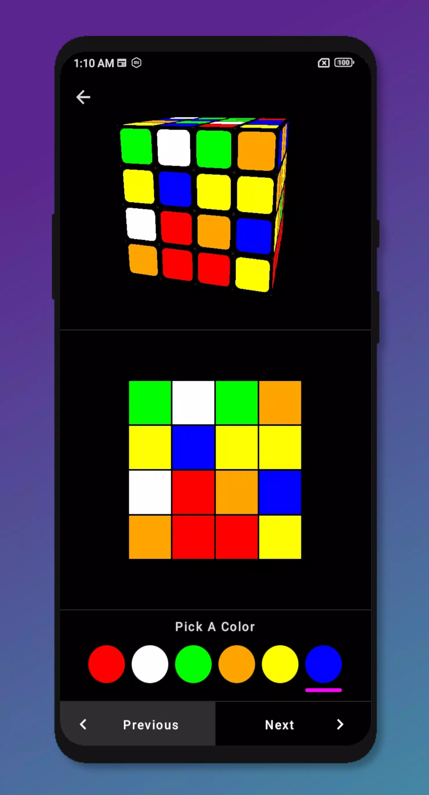 Rubik's Cube Solver 4x4 Ekran Görüntüsü 3