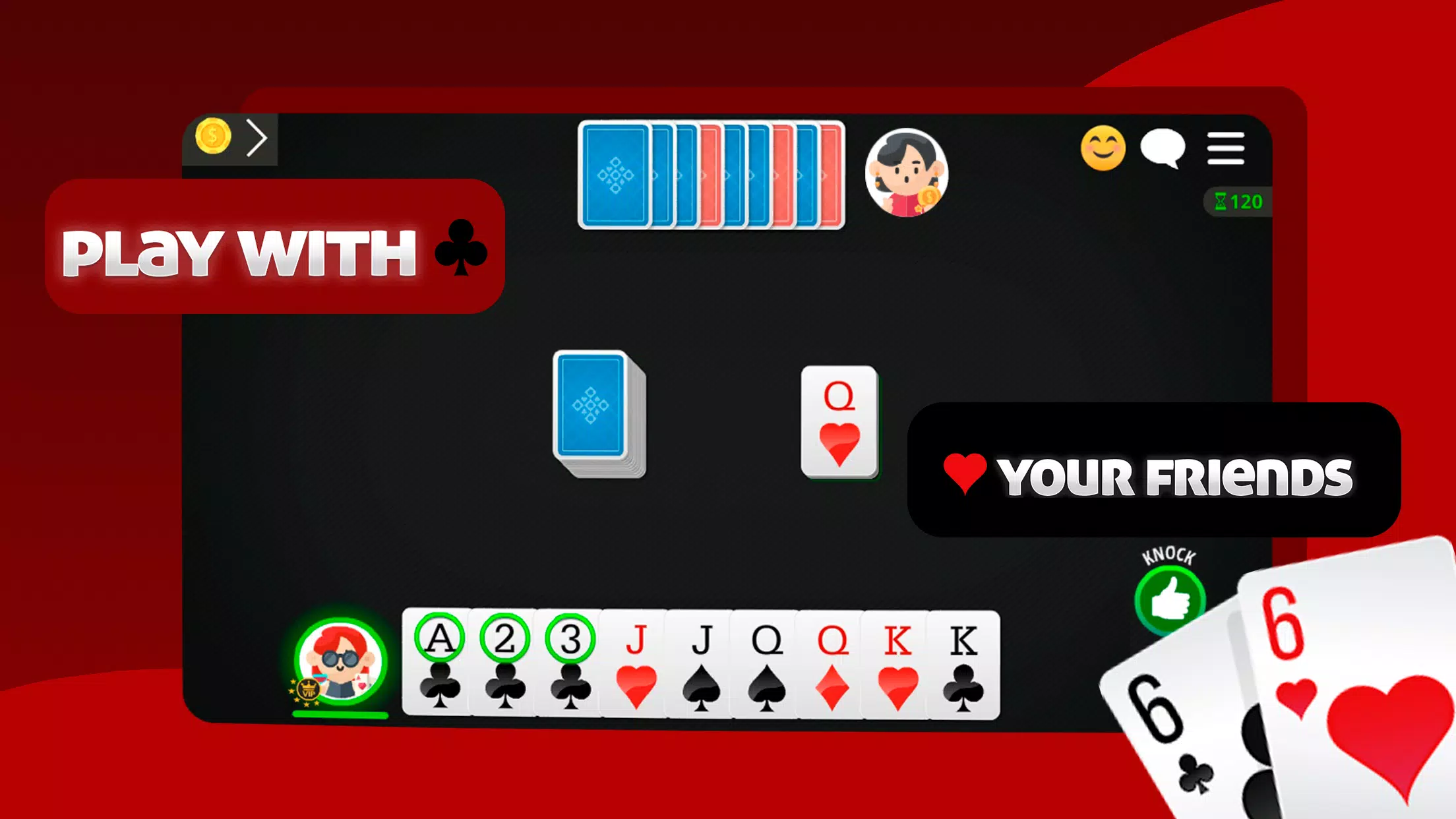Straight Gin Rummy Online 스크린샷 3